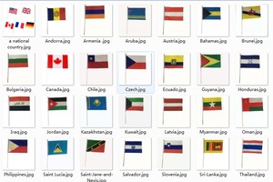 200 pays, drapeaux nationaux à agiter à la main pour les événements sportifs, drapeaux personnalisés, différents pays, drapeaux à agiter à la main de Palestine - Product Image 2