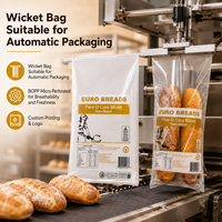 Sacs à pain micro-perforés en LDPE, CPP, OPP compatibles avec les machines d'emballage automatiques pour l'emballage de boulangerie