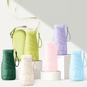 Paraguas Plegable de 6 Pliegues, Ultraligero, con Protección UV, Mini, de Bolsillo, para Sol y Lluvia, con Funda, de Poliéster, 95 cm de Diámetro Abierto, MOQ Bajo - Product Image 2