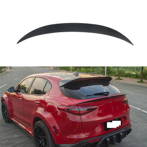 Alettoni Spoiler per Baule Posteriore in Fibra di Carbonio per <span class=keywords><strong>Alfa</strong></span> <span class=keywords><strong>Romeo</strong></span> Stelvio 2017 2018 2019 Adesivo Spoiler Centrale Posteriore in FRP - Product Image 2