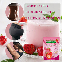 Poudre de Substitut de Repas Goût Lait de Taro Minceur sous Marque Blanche pour Adultes, Produit Premium de Perte de Poids Riche en Fibres Alimentaires