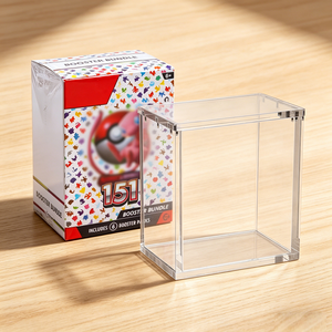 Best Seller Clear Acrylic Magnetic Display <b>Box</b> Protective Case for TCG <b>Collection</b> - Product Image 2