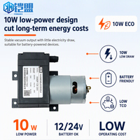 Pompe à air miniature à diaphragme KAI MENG KMDP-C8 12V DC à moteur à balais 10W 8L/min 105KPa à pression positive pour l'industrie des revêtements