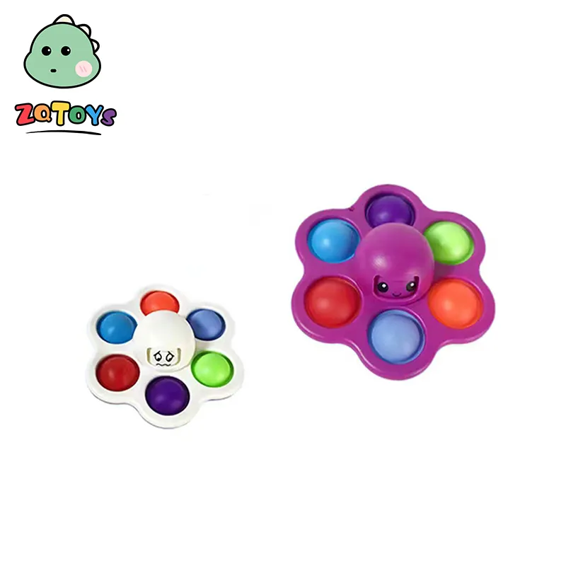Spinning Top Sensory Hot Sales Push Pop Bubble Toy Hand Spinner Decompression Zappel spielzeug Fidget Toys