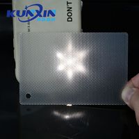 Plaque acrylique diffuseur de lumière prismatique en PMMA optique, prix de gros