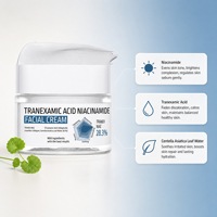 Crème Visage à l'Acide Tranexamique et Niacinamide Hydratante Éclaircissante Apaisante Soin du Visage Léger pour Toutes les Tendances