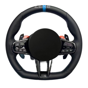 พวงมาลัยคาร์บอนไฟเบอร์ เหมาะสำหรับรถบีเอ็มดับเบิลยู ซีรีส์ 1, 2, <span class=keywords><strong>3</strong></span>, 4 รุ่น G42, F44 อัพเกรดจากรุ่นเก่าเป็นรุ่นใหม่ 2025 M4 แบบกำหนดเอง - Product Image 1