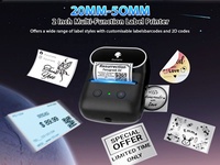 Phomemo M108 stiker tangan Mini nirkabel, mesin Printer Label termal saku ponsel murah baru