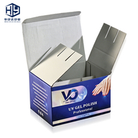 Boîte d'emballage personnalisée pour vernis gel UV avec logo, en carton ondulé, avec séparateurs, pour kit de cosmétiques et nail art, sur mesure, vente en gros