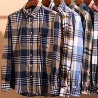 Chemise à carreaux décontractée pour homme avec logo personnalisé, 100% coton, manches longues, fabricant de chemises à carreaux, vente en gros B2B, vêtements