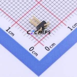 X1321WVS-2x02J-C40D53 Pin Header SMD,P=1.27mm Connector ( Pin Structure: 2x2P )( Pitch: 1.27mm )( Row Spacing: 1.27mm ) - Product Image 1