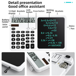 Calculadora Científica de Doble Potencia con Bloc de Escritura LCD, Pizarra Digital Reutilizable, Herramienta de Aprendizaje para Estudiantes de Oficina y Contabilidad - Product Image 3
