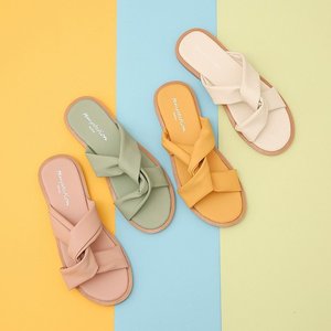 Sandales plates de créateur de mode pour femmes, <span class=keywords><strong>marque</strong></span> célèbre, collection 2026, tongs de plage de luxe pour femmes - Product Image 1
