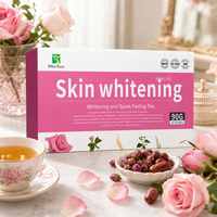 Sachets de thé beauté pour femmes, mélange blanchissant naturel, 30 unités, pour rituel matinal, maison, bureau, tasse, soin personnel