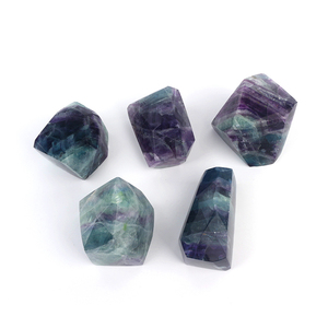 Cristal de Fluorite Arc-en-ciel de Haute Qualité, Forme Libre, Décoration d'Intérieur, Technique de Gravure, 5-10cm, Logo Personnalisé, Art Populaire - Product Image 4