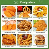 Machine automatique à fabriquer des hamburgers en forme de pépites de pain de poisson avec un doigt