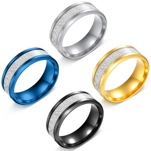 Bague pour homme en acier titane avec motif fil de glace, style Tmall, bijoux de mode pour diffusion en direct, vente en gros directe usine - Product Image 5