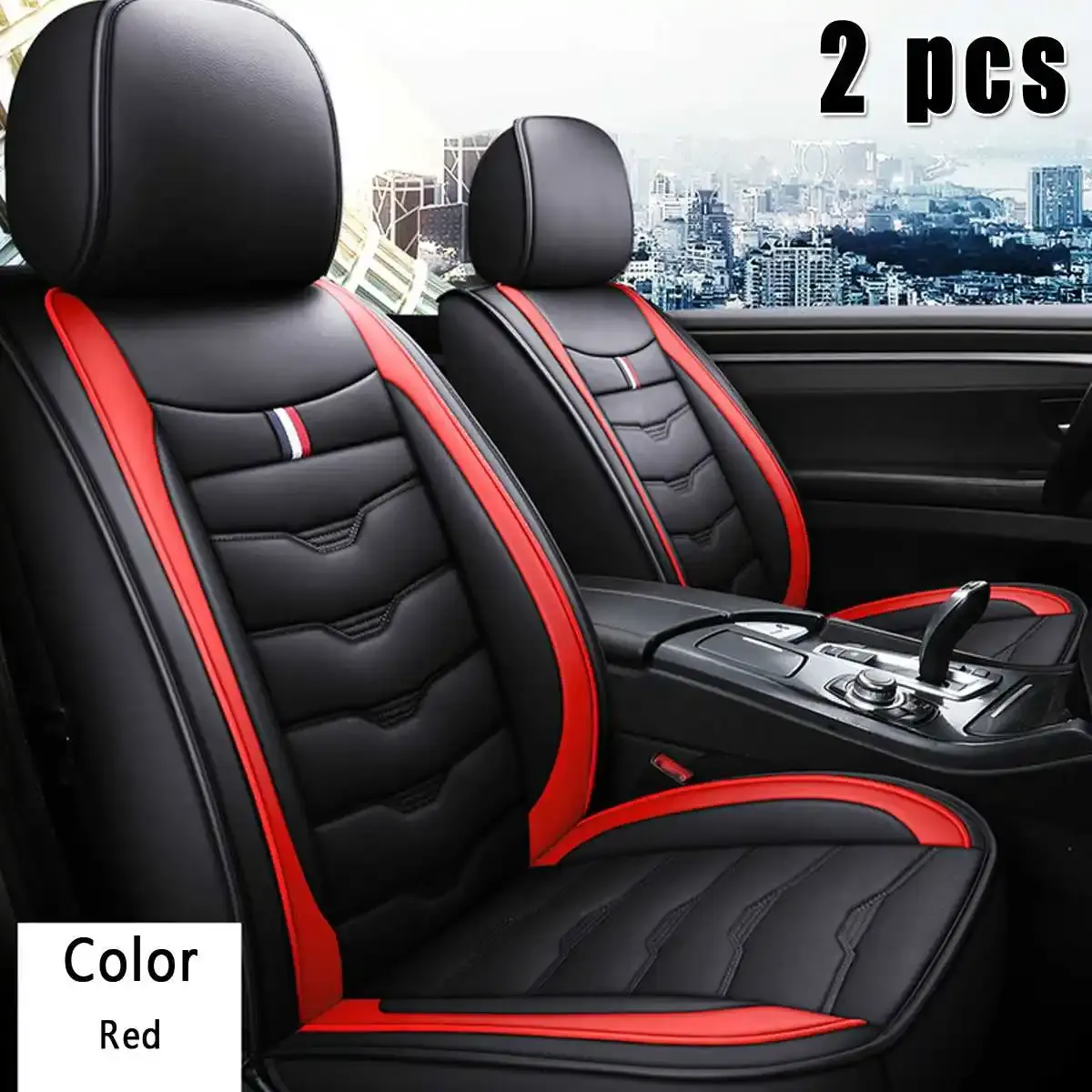 2 pièces noir rouge