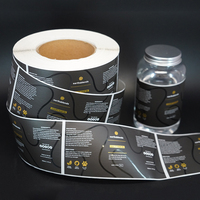 Emballage d'étiquette de bouteille de miel alimentaire étanche personnalisé impression de points autocollant en feuille d'or à effet surélevé uv pour pot