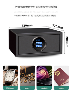 Chất lượng đảm bảo nhiệm vụ nặng nề khách sạn an toàn hộp với khóa kỹ thuật số điện tử 250x350x250mm kích thước cho tiền mặt thả công cụ - Product Image 4