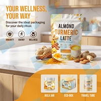 Poudre de Latte Amande Curcuma 300g, Mélange de Boisson Super Alimentaire au Lait Doré, 30 Portions, Marque Privée, Fabricant OEM