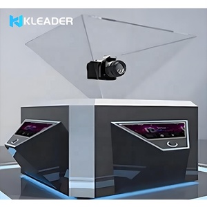 Vitrine d'affichage de Projection de <span class=keywords><strong>pyramide</strong></span> holographique de 360 degrés Support de boîte d'armoire transparente Verre d'<span class=keywords><strong>hologramme</strong></span> d'écran tactile - Product Image 1