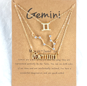 Set di Collane con Ciondolo Zodiacale Personalizzato in Oro 14K, 12 Segni, Gioielli Zodiacali per Scorpione - Product Image 4