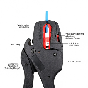 Automatic <b>Wire</b> Stripper Fs-D3A 190mm Industrial Front Entry Plastic Multi Functional Pliers - Product Image 4