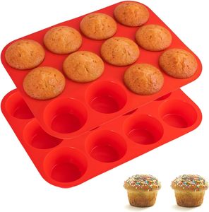 Heat Resistant Silicone Bread Loaf Pans for <b>Microwave</b> Oven Baking Cake Toast Mousse Mould <b>Red</b> - Product Image 1