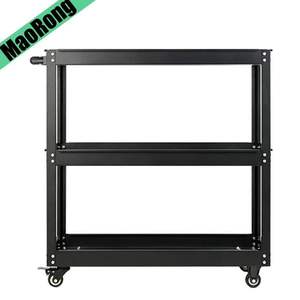 महारोंग तीन परत वाली काली मोबाइल पिट कार्ट ट्रॉली उपकरण कैबिनेट ओम ओम लॉक योग्य जलरोधक - Product Image 4