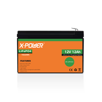 Batterie LiFePO4 12V 7/10/12/20Ah avec BMS Intégré, IP54, Durée de Vie de 5 Ans, en Stock aux États-Unis pour Trottinettes Électriques, Sondeurs de Poissons, Véhicules Enfants