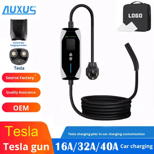 ที่ชาร์จ EV แบบพกพา7KW แบบมาตรฐานของเทสลาเข้ากันได้กับโลโก้ปลั๊กแบบ2เมนเนคส์แท่นชาร์จสำหรับบ้านสำหรับรุ่น S/3 /x/y - Product Image 1