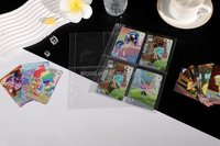 10 Hojas A5, 6 Anillas, Fundas Protectoras de Plástico Transparentes para Tarjetas Fotográficas, 12,4 Bolsillos, Álbum de Fotos, Protector de Tarjetas Postales