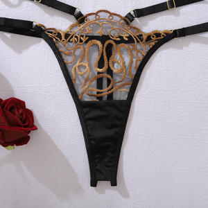 New Trend Sophistication <span class=keywords><strong>2</strong></span>-teiliges transparentes Stickerei-Dessous-Set Sexy Dessous Weiße Unterwäsche für Frauen - Product Image 3