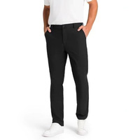 Pantalon de golf pour homme personnalisé avec logo, léger, couleur unie, coupe classique, séchage rapide, extensible, en polyester, pantalon habillé formel pour homme
