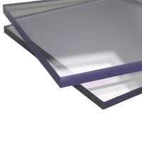 Revêtement UV, plaque en polycarbonate solide de 3 mm, panneau en polycarbonate résistant au feu, résistant aux rayures, service de découpe, garantie de 10 ans, sur mesure