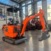 Excavator Mini Crawler Gaohong 1,2 Ton Sistem Hidrolik Penuh dengan Motor & Gear Bosch Rexroth, Konstruksi Kompak