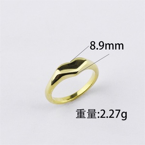 Anillo de Joyería Fina de Moda, Anillo de Corazón en Blanco de Acero Inoxidable para Chicas - Product Image 2