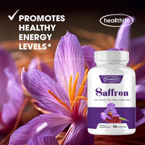 Healthifeサフランカプセルサプリメント60野菜カプセル純粋なサフランカプセル - Product Image 4