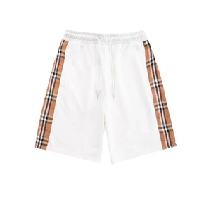 Pantalones Cortos Casuales Transpirables de Nueva Tendencia 2026, 100% Algodón, Diseño con Estampado Burberry, Pantalones Cortos Deportivos Holgados para Hombre - Product Image 2