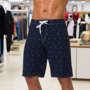 شورت رجالي سريع الجفاف للسباحة والشاطئ مع بطانة شبكية تسمح بمرور الهواء شورت برمودا بنمط منتصف الخصر للسباحة للرجال - Product Image 6