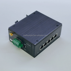 DIN Rail Mini Type Aluminum Alloy Enclosure 6KV Surge Protection IP40 5 Ports 10/100Mbps Unmanaged Industrial Ethernet <b>Switch</b> - Product Image 3