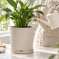 Plateau à fleurs en plastique de style européen, simple, créatif, épaissi, grand pot à orchidées
