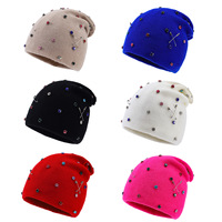 Bonnet personnalisé en strass avec logo sur mesure, épingle de sûreté, vente en gros, rose vif, tricoté, respirant, imperméable, unisexe