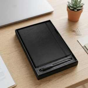 Agenda de voyage professionnel en cuir PU souple de haute qualité, avec feuilles mobiles, emplacement pour stylo intégré, sangle magnétique et bande élastique 5 - Product Image 4