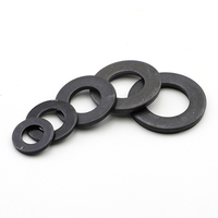 10pcs/bag 8.8 Grade Black Oxide Carbon Steel Flat Washers M2-M36 General Industry Use