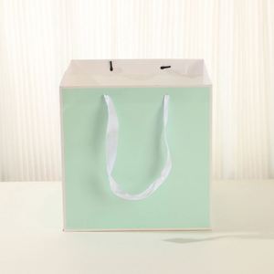 Sacs en papier kraft blanc et brun personnalisés avec logo, vente en gros, pour cadeaux, shopping, promotionnels - Product Image 4