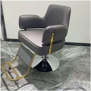 Vendita calda salone di bellezza mobili in pelle Top seller parrucchiere stile Base dorata salone di barbiere sedia - Product Image 6
