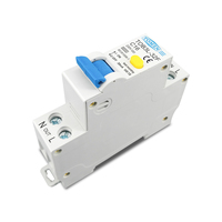 TOMZN RCBO 1P+N 6KA Disjoncteur différentiel à courant résiduel automatique Protection contre les surintensités et les fuites 18MM 230V 50/60Hz