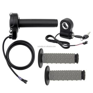 Poignées de guidon Full Twist avec accélérateur, prise mâle 3 broches, poignée de verrouillage de porte électrique pour pièces de Fatbike Ridstar Q20 - Product Image 6